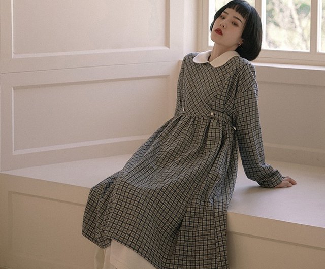 青と黄色のチェック柄ウール フレンチレトロバックバックルハイウエストベルトドレスルーズチェック柄ワンピースドレス ショップ Raner47 ワンピース Pinkoi 青と黄色のチェック柄ウール フレンチレトロバックバックルハイウエストベルトドレスルーズチェック柄ワンピースドレス ショップ Raner47 ワンピース Pinkoi