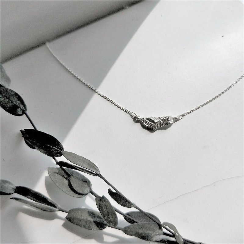 │Landscape│Mountain • Ore Series • Sterling Silver Necklace • Designer Original - Collar Necklaces - Other Metals Transparent