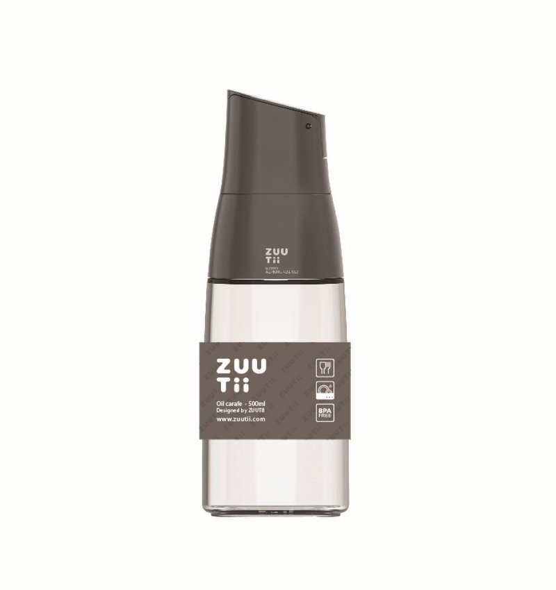Zuutii 自動開合蓋玻璃油壺 - 灰色 - 廚具 - 玻璃 灰色
