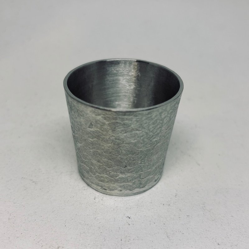 純錫酒杯/豬口杯品酒杯/8分滿為40cc,青冶金工手作鍛打純錫杯 - 酒杯/酒器 - 貴金屬 