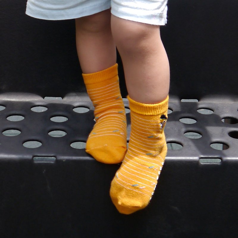 KIDS Little painter 3:4 /orange/ - ถุงเท้า - ผ้าฝ้าย/ผ้าลินิน สีส้ม