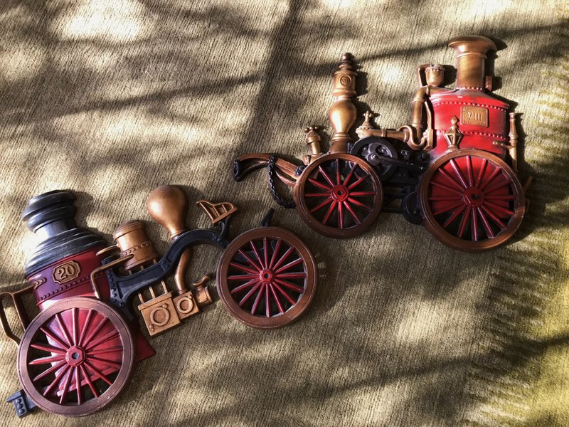 Early train style wall hanging - Items for Display - Other Metals Red