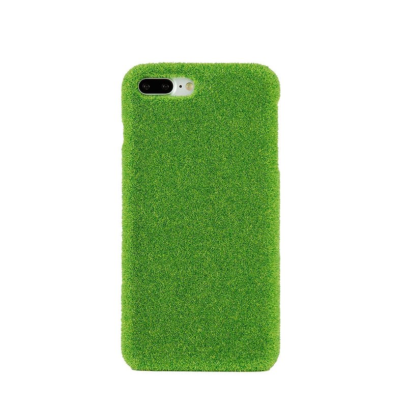 [IPhone7 Plus Case] ​​Shibaful -Yoyogi Park- lawn Sumakesu - Phone Cases - Other Materials Green