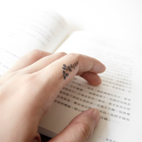 Plant Series Pattern Temporary Tattoo, Set of Seven, Plant Temporary Tattoo