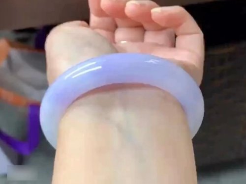 Good Morning Studio 冰種翡翠天然翡翠玉鐲 A玉手鐲 玉鈪 • 冰種香芋紫翡翠福鐲