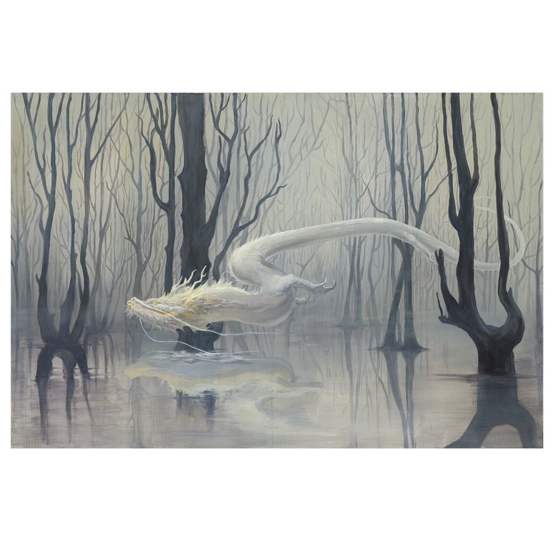 靄【藝術裝飾版畫  Open Edition Art Print】 - 海報/掛畫/掛布 - 亞麻 