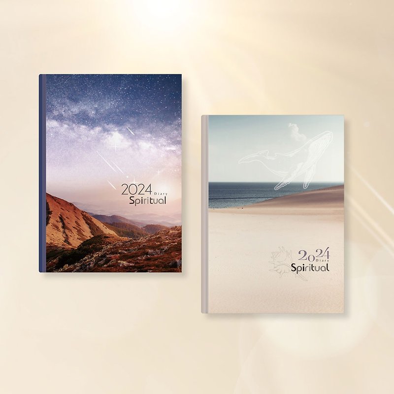 Spiritual Diary∣25K Horizontal Diary∣2024 Campus Study Booklet Series - สมุดบันทึก/สมุดปฏิทิน - กระดาษ สีน้ำเงิน