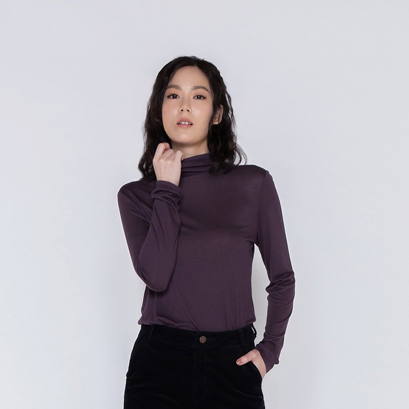 Free The Soul Turtleneck Knit Wear - Women's Tops - Other Man-Made Fibers Multicolor