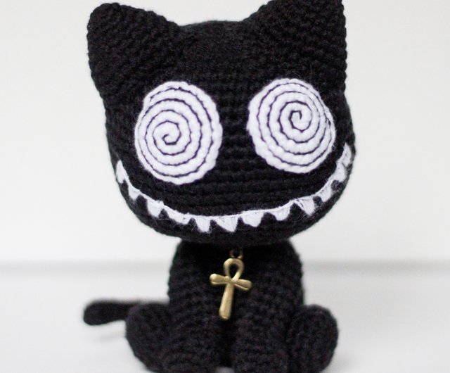 creepy cat plush