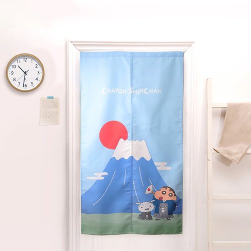 NORNS 蠟筆小新長門簾-正版授權 日式門簾 富士山 太空 85X150cm