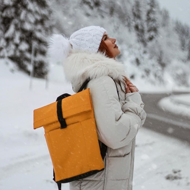 Hajo Macro Lotus Series Backpack (Honey Mustard) - Backpacks - Eco-Friendly Materials Yellow