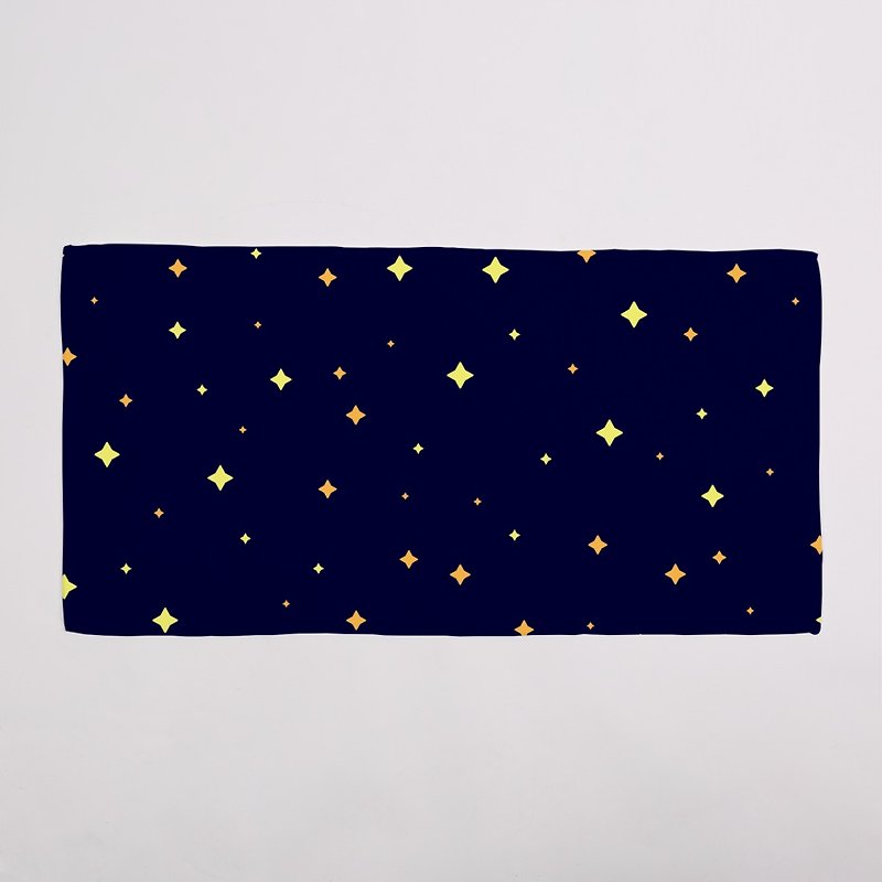 star 深藍｜竹炭纖維毛巾 - 毛巾/浴巾 - 其他材質 藍色