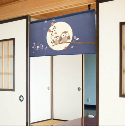 Moonstar House 星月屋 【預訂】日本製 貓頭鷹短門簾