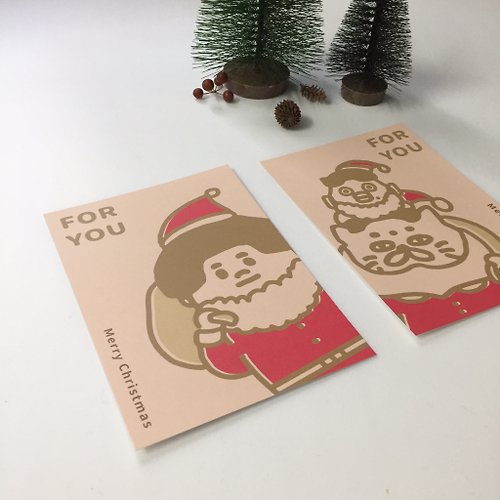 愚室實驗所 yushilab 加購商品 - 聖誕節卡片2入一組