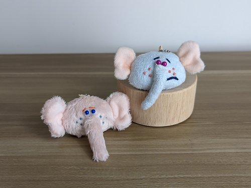 設情狂工作室 Fu’s workshop 【現貨】大象 手工泰迪熊 絨毛玩偶 玩偶 原創玩偶 娃娃 吊飾
