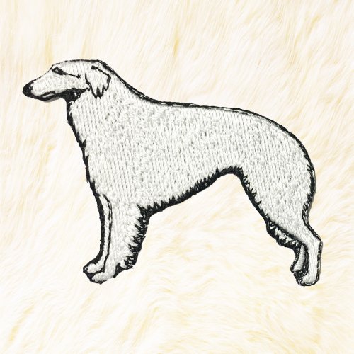24PlanetsStudio Borzoi Dog Iron on Patch Buy 3 Get 1 Free