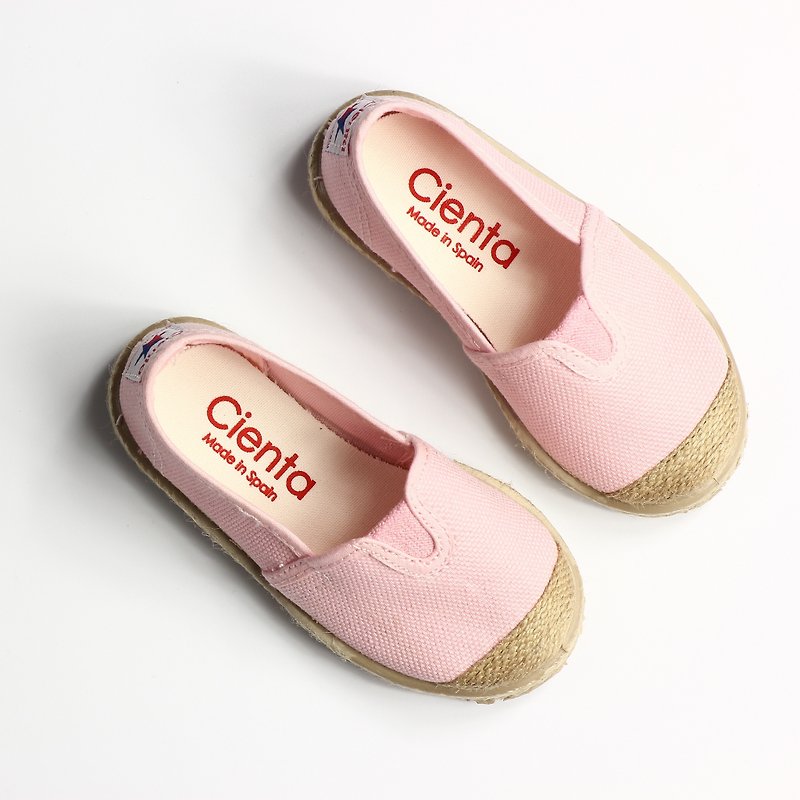 西班牙國民帆布鞋 CIENTA 44020 03粉紅色 幼童、小童尺寸 - 男/女童鞋 - 棉．麻 粉紅色
