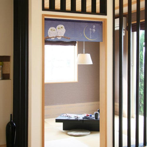 Moonstar House 星月屋 【預訂】日本製 月夜貓頭鷹短門簾