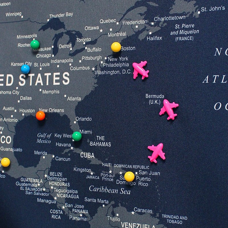 UMade 訂製地圖專用 飛機地標磁鐵 6個 - 海報/掛畫/掛布 - 塑膠 多色