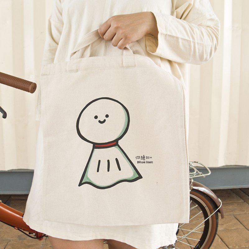 Canvas Bag / Sunny Doll - Messenger Bags & Sling Bags - Cotton & Hemp White