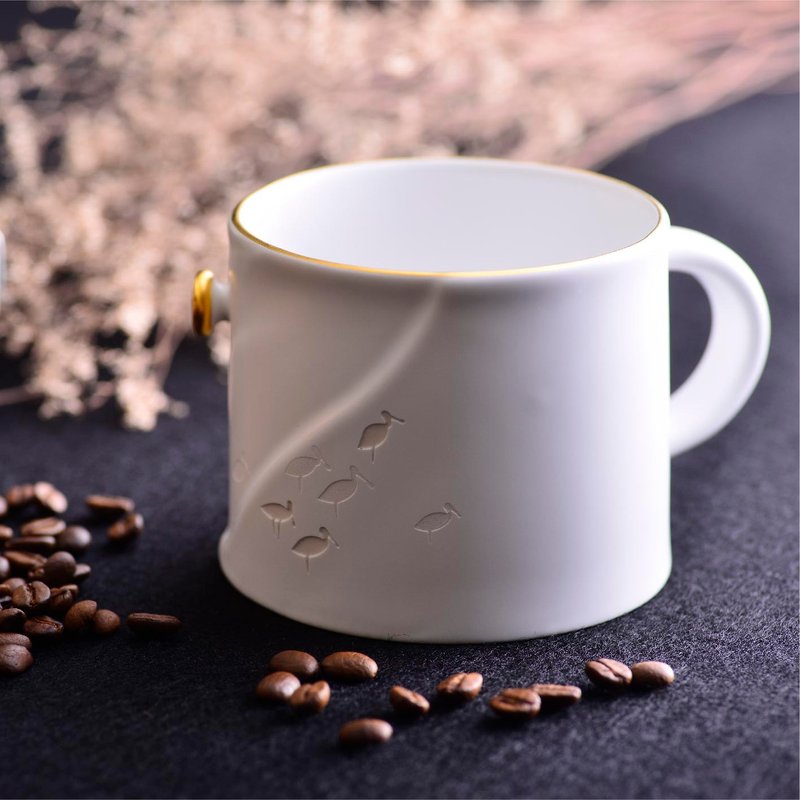 See Zeppelin Foundation Winter Sonata Mug White See Taiwan Cultural and Creative Goods - แก้ว - ดินเผา ขาว