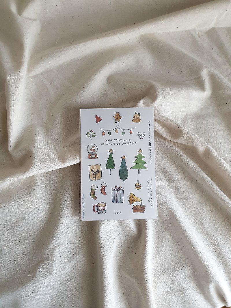 Sticker_Merry little christmas - 貼紙 - 塑膠 