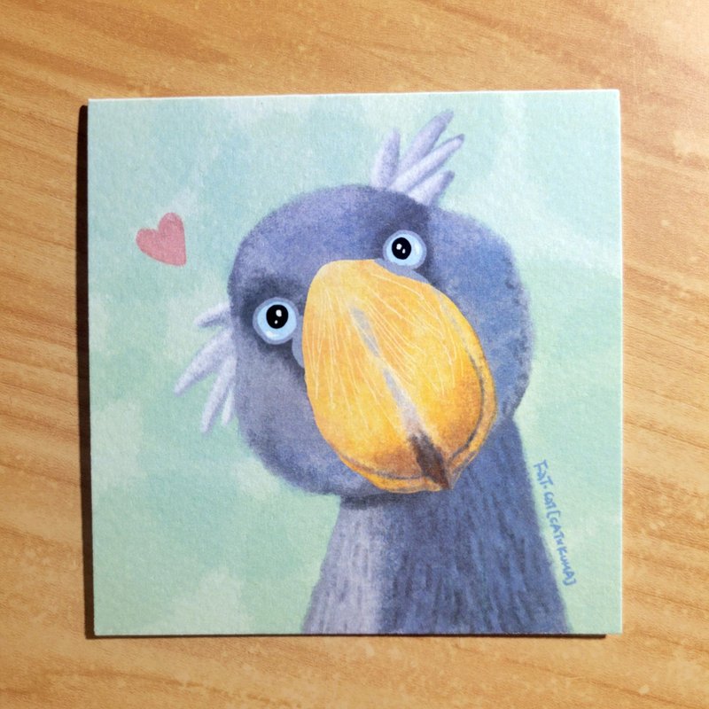 Wild Card - Shoebill Stork - Cards & Postcards - Paper Multicolor