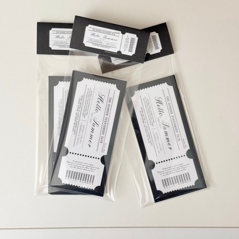 Summer Fair Tickets Papers - 卡片/明信片 - 紙 