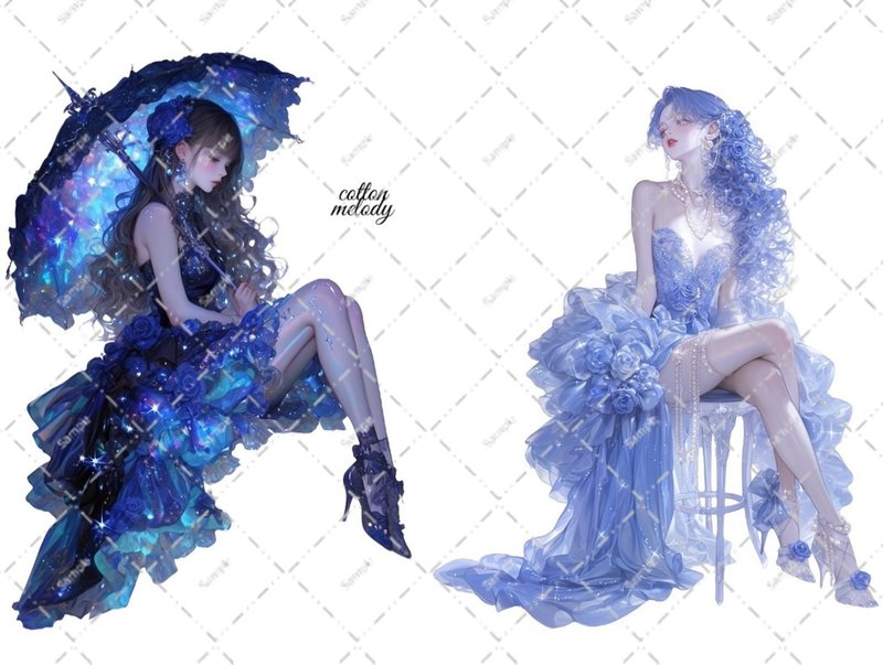original sticker no.5815 人物ステッカー オリジナルステッカー 人物ステッカー 女の子ステッカー オリジナル人物ステッカー - 貼紙 - 紙 