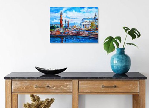 サンクトペテルブルク絵画都市ロシア オリジナル アート