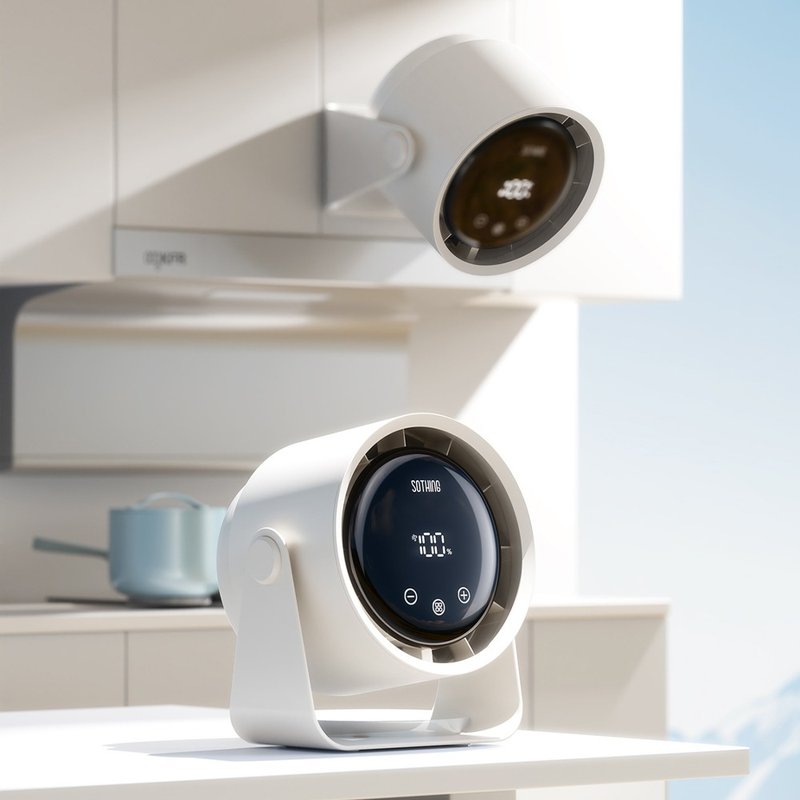 【2025新品上市|快速出貨】壁掛/桌立 淨化桌面風扇 Air - 電風扇 - 塑膠 白色