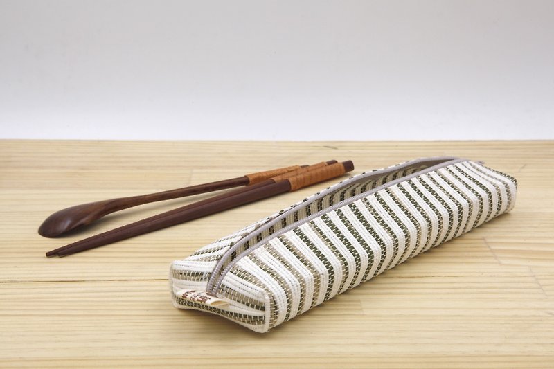 [Paper cloth home] Paper thread woven big tableware bag coffee white - Other - Paper Silver