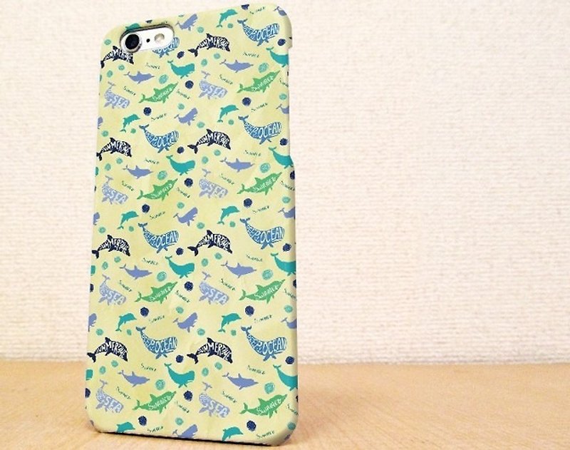 （Free shipping）iPhone case GALAXY case ☆海の生き物たち　スマホケース - 手機殼/手機套 - 塑膠 黃色