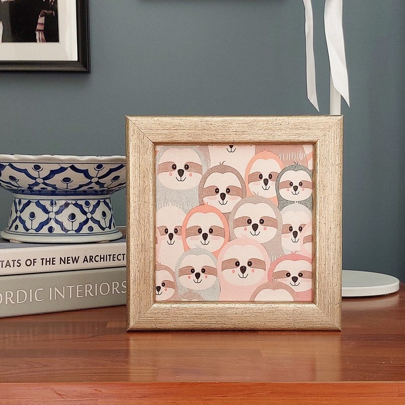 【可愛動物】蝶古巴特掛畫擺飾 壁飾 新年禮 - 擺飾/家飾品 - 木頭 金色