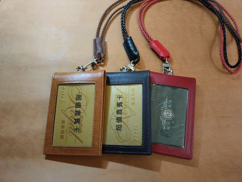 temperature 雙面透明證件套+編織吊帶