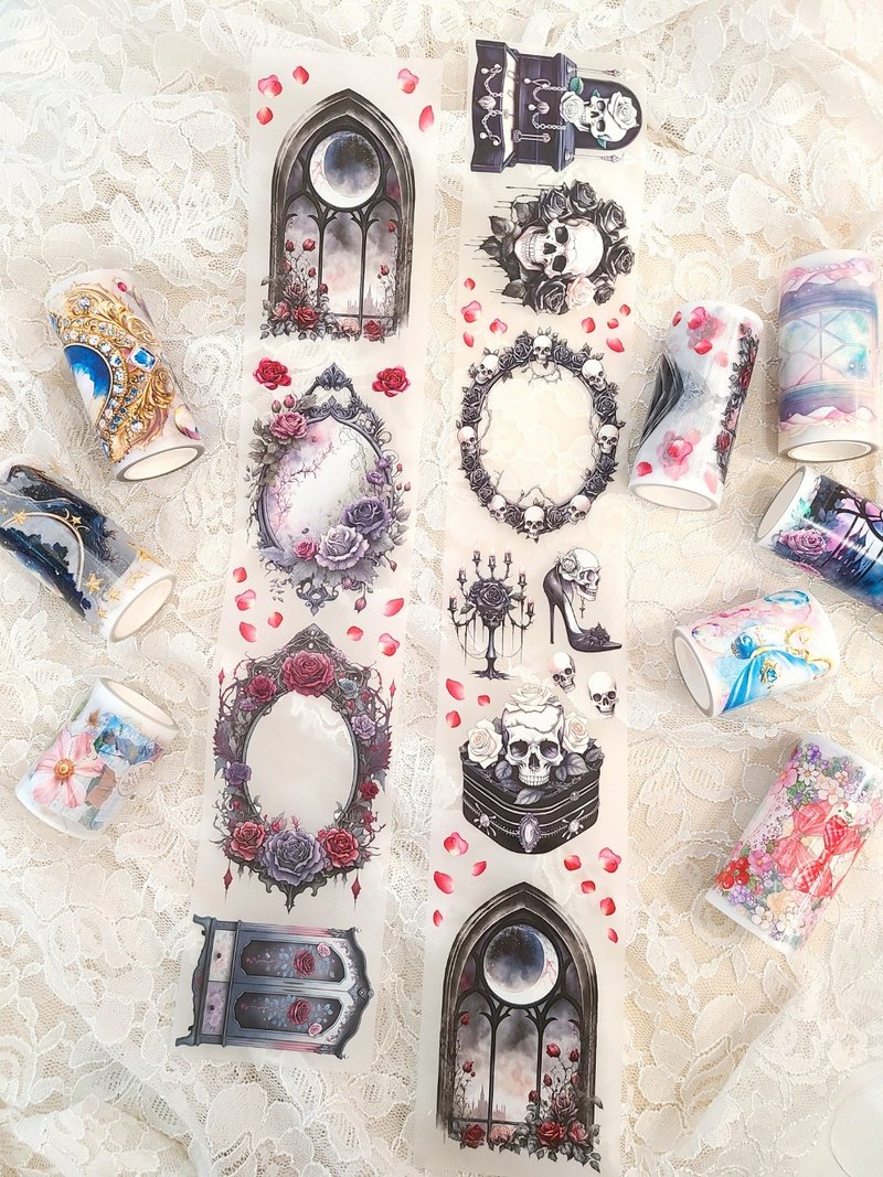 Vampire 9CM PET masking tape - 紙膠帶/和紙/PET - 紙 