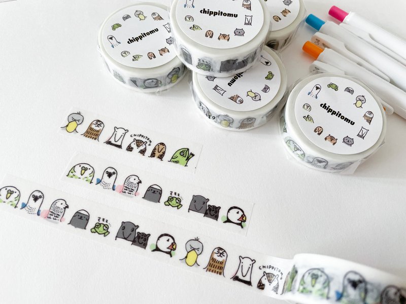 Masking tape with a large group of animals - มาสกิ้งเทป - กระดาษ 