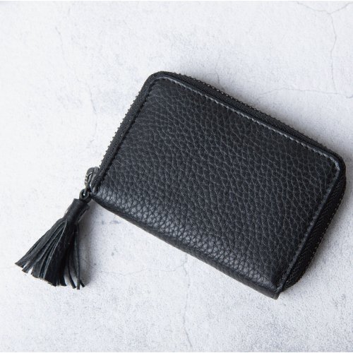 Leather Goods Shop Hallelujah 迷你短夾 零錢包 鑰匙 便攜 卡片 收納力強 輕薄 分類零錢 黑色
