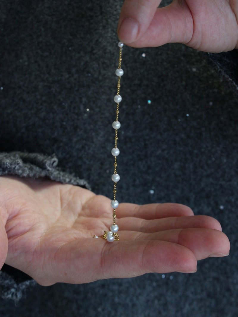 14KGF 淡水パールブレスレット 軽やかジュエリー - ブレスレット - 真珠 多色