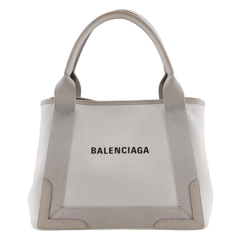 【日本直送】バレンシアガ BALENCIAGA ネイビーカバスS トートバッグ 339933 キャンバス ライトグレー ユニセックス【中古】 - 手提包/手提袋 - 棉．麻 灰色