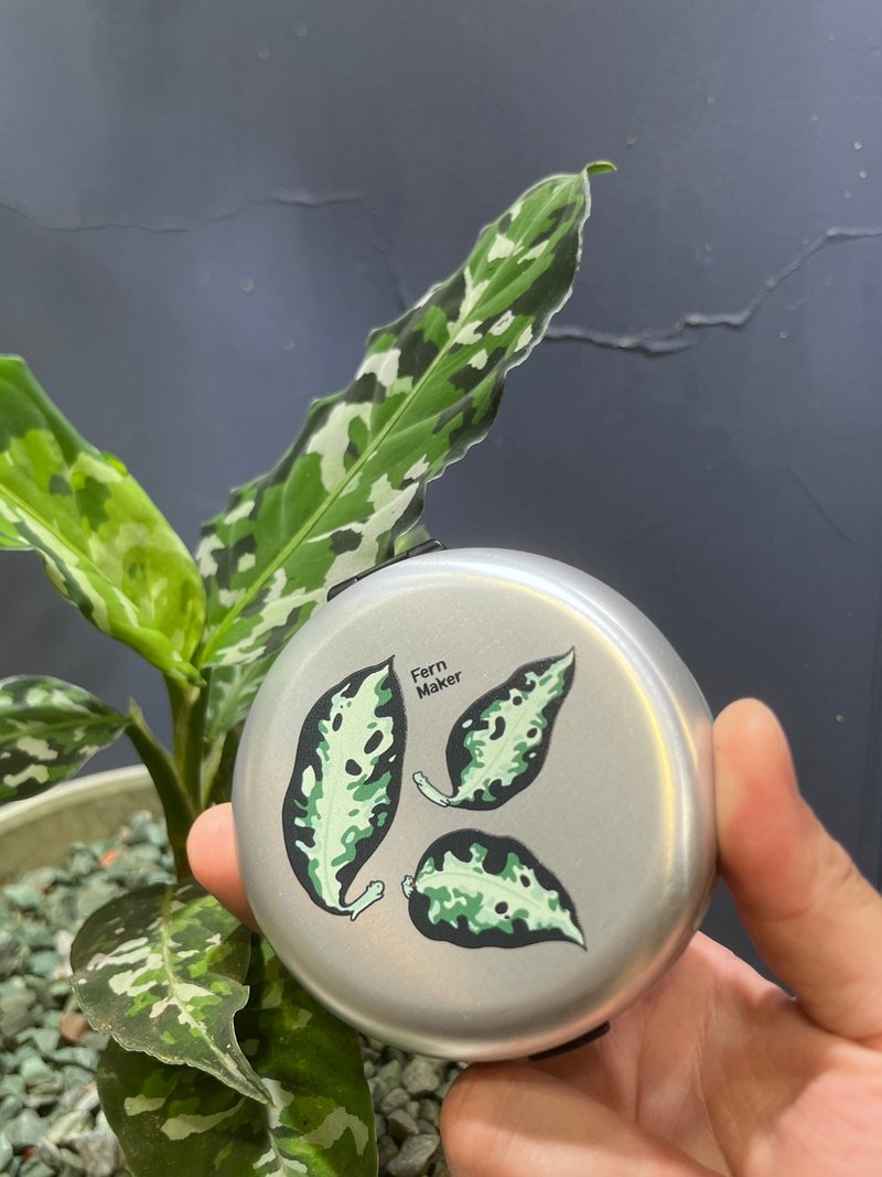 【台幣零錢盒】迷彩粗肋草系列 零錢拯救者 銀/綠兩款 - 零錢包/小錢包 - 其他金屬 銀色