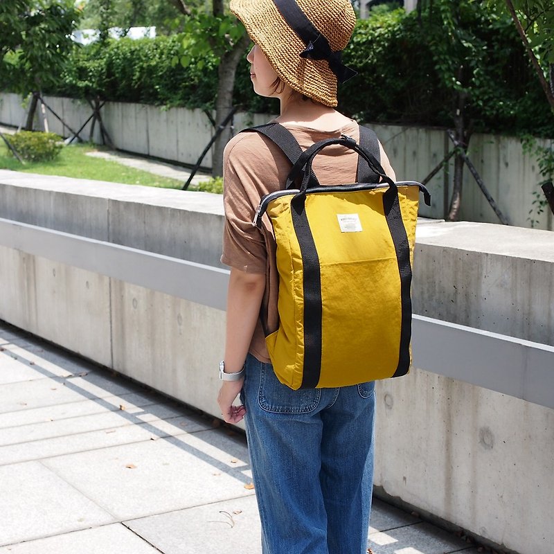 Japan Genki Lightweight Functional Water Repellent Backpack Made in Japan by Wonder Bagg - กระเป๋าเป้สะพายหลัง - วัสดุกันนำ้ 