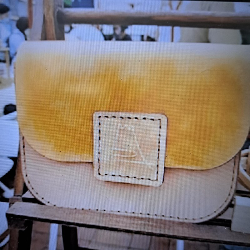 City square bag - Messenger Bags & Sling Bags - Genuine Leather Orange