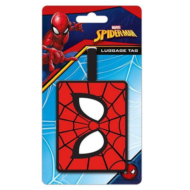 【漫威】蜘蛛人大眼特寫行李吊牌/Spider-Man - 行李吊牌 - 其他材質 紅色