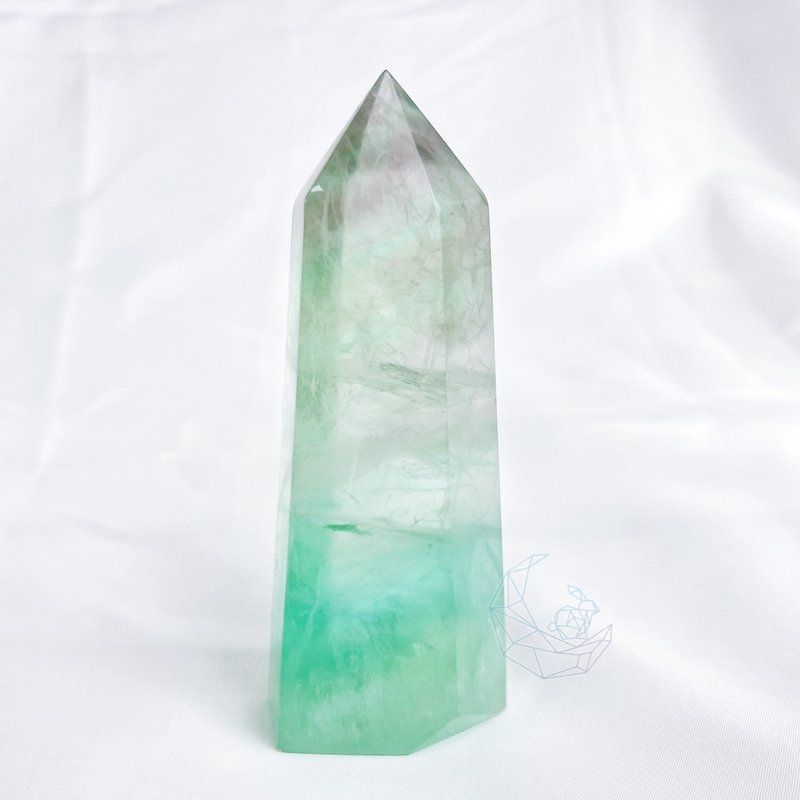 螢石柱 高透 冰透 莫蘭迪綠 絲質 - 擺飾/家飾品 - 水晶 多色