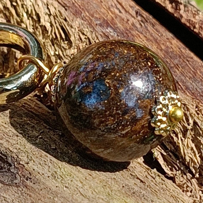古銅輝寵物水晶吊飾/ 水晶吊飾/ 寵物吊飾 - 客製化寵物商品 - 半寶石 