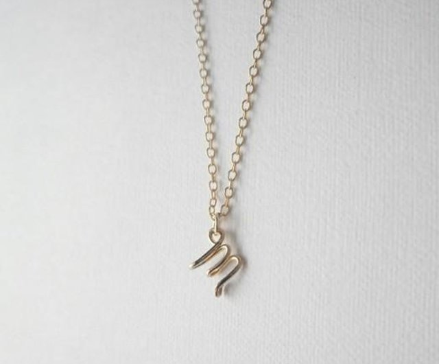 ミニイニシャルネックレス - ショップ TATO-JEWELRY (たとじゅえりー ...