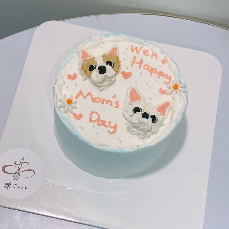狗狗繪圖 生日蛋糕 客製化蛋糕 客製化 寵物繪圖 鑠甜點 紀念日 - 蛋糕/甜點 - 新鮮食材 