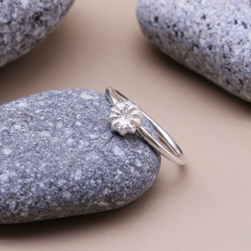 Small plant sense fruit sterling silver ring line ring - แหวนทั่วไป - เงินแท้ สีเงิน