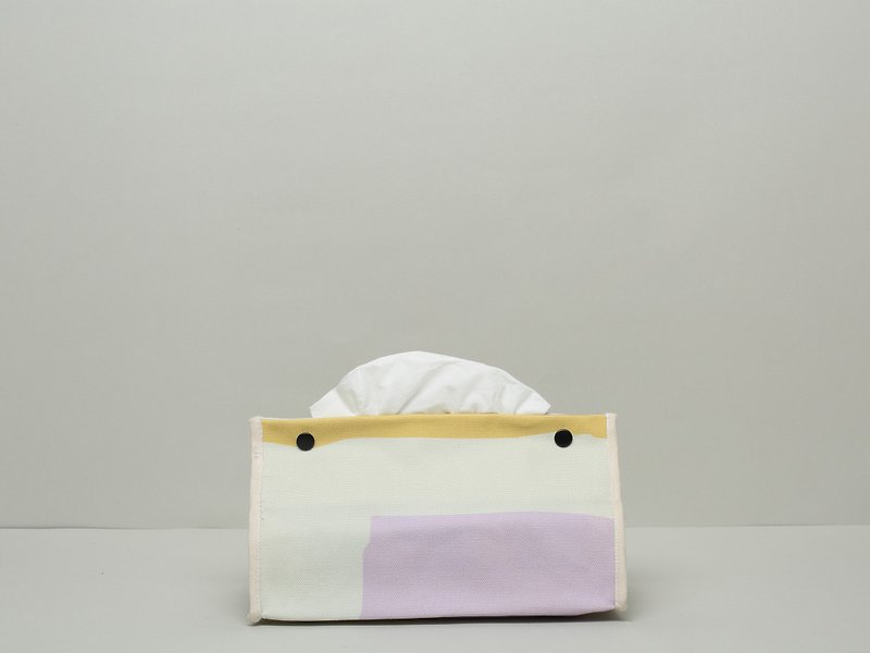 Sold out / paper cover / waterproof paint / yellow purple - กล่องเก็บของ - ผ้าฝ้าย/ผ้าลินิน สีม่วง